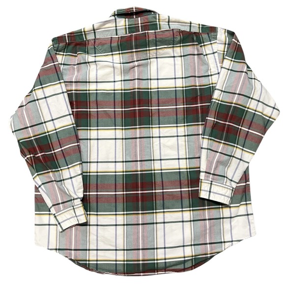 Vintage‎ Polo Ralph Lauren Shirt Mens XL Plaid Double Chest Pockets 100% Cotton - Picture 3 of 9